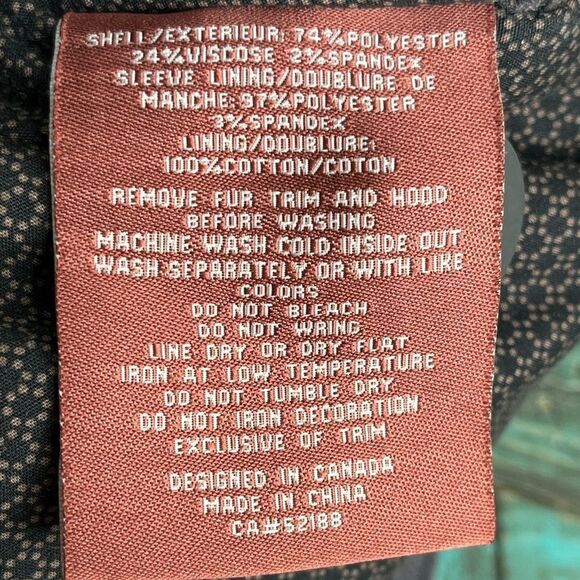 Three Stones Grey Fur Hooded Jacket Size Medium Winter Outdoor - Picture 12 of 13